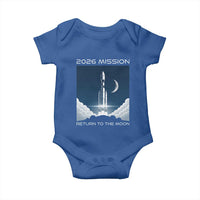 Future Lunar Mission 2026 Baby Onesie Rocket Launch Lunar Orbit Space Exploration