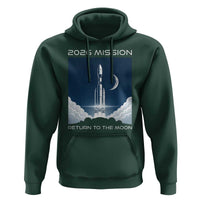 Future Lunar Mission 2026 Hoodie Rocket Launch Lunar Orbit Space Exploration