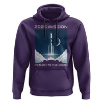 Future Lunar Mission 2026 Hoodie Rocket Launch Lunar Orbit Space Exploration