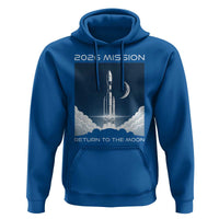 Future Lunar Mission 2026 Hoodie Rocket Launch Lunar Orbit Space Exploration