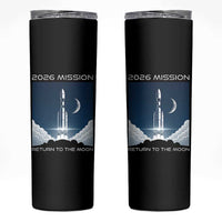 Future Lunar Mission 2026 Skinny Tumbler Rocket Launch Lunar Orbit Space Exploration