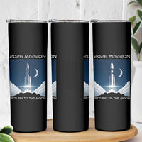 Future Lunar Mission 2026 Skinny Tumbler Rocket Launch Lunar Orbit Space Exploration