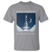 Future Lunar Mission 2026 T Shirt Rocket Launch Lunar Orbit Space Exploration