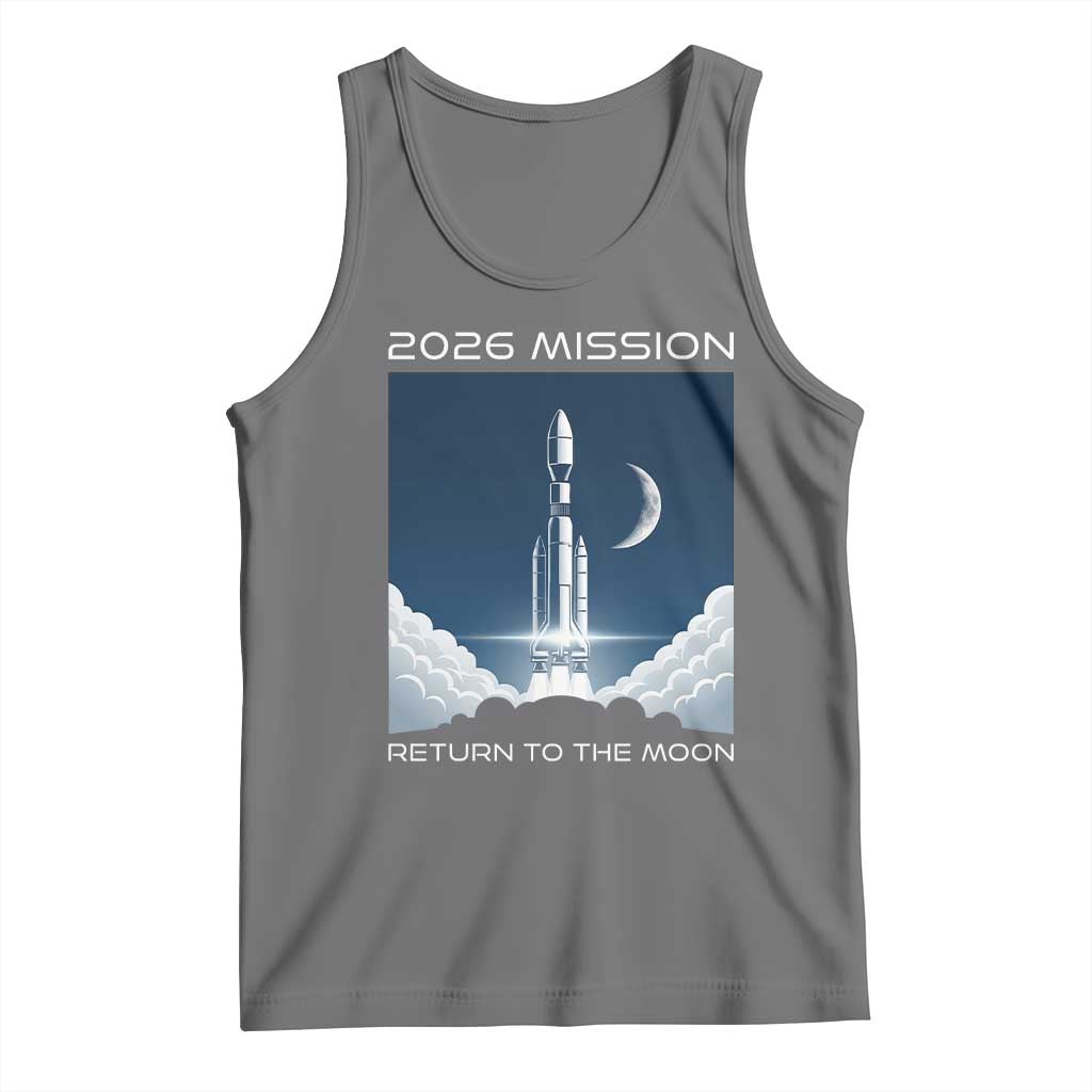 Future Lunar Mission 2026 Tank Top Rocket Launch Lunar Orbit Space Exploration