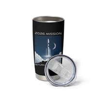 Future Lunar Mission 2026 Tumbler Cup Rocket Launch Lunar Orbit Space Exploration