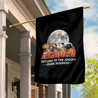 2026 Mission Lunar Orbit Animal Crew Garden Flag Funny Capybara Raccoon Opossum Skunk Astronauts