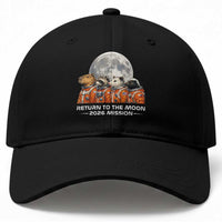 2026 Mission Lunar Orbit Animal Crew Baseball Cap Funny Capybara Raccoon Opossum Skunk Astronauts