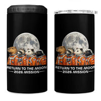 2026 Mission Lunar Orbit Animal Crew 4 in 1 Can Cooler Tumbler Funny Capybara Raccoon Opossum Skunk Astronauts