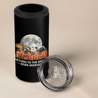 2026 Mission Lunar Orbit Animal Crew 4 in 1 Can Cooler Tumbler Funny Capybara Raccoon Opossum Skunk Astronauts