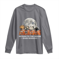 2026 Mission Lunar Orbit Animal Crew Long Sleeve Shirt Funny Capybara Raccoon Opossum Skunk Astronauts