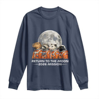2026 Mission Lunar Orbit Animal Crew Long Sleeve Shirt Funny Capybara Raccoon Opossum Skunk Astronauts