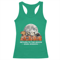 2026 Mission Lunar Orbit Animal Crew Racerback Tank Top Funny Capybara Raccoon Opossum Skunk Astronauts
