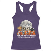 2026 Mission Lunar Orbit Animal Crew Racerback Tank Top Funny Capybara Raccoon Opossum Skunk Astronauts