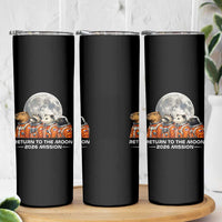 2026 Mission Lunar Orbit Animal Crew Skinny Tumbler Funny Capybara Raccoon Opossum Skunk Astronauts