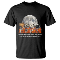 2026 Mission Lunar Orbit Animal Crew T Shirt Funny Capybara Raccoon Opossum Skunk Astronauts