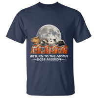 2026 Mission Lunar Orbit Animal Crew T Shirt Funny Capybara Raccoon Opossum Skunk Astronauts