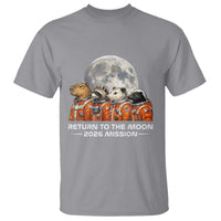 2026 Mission Lunar Orbit Animal Crew T Shirt Funny Capybara Raccoon Opossum Skunk Astronauts