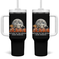 2026 Mission Lunar Orbit Animal Crew Tumbler With Handle Funny Capybara Raccoon Opossum Skunk Astronauts