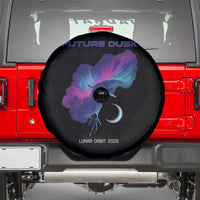 Future Dusk Lunar Orbit 2026 Spare Tire Cover Cosmic Nebula Astronaut n Satellite Space Exploration