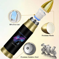 Future Dusk Lunar Orbit 2026 Bullet Tumbler Cosmic Nebula Astronaut n Satellite Space Exploration