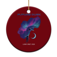 Future Dusk Lunar Orbit 2026 Ceramic Ornament Cosmic Nebula Astronaut n Satellite Space Exploration