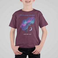 Future Dusk Lunar Orbit 2026 T Shirt For Kid Cosmic Nebula Astronaut n Satellite Space Exploration