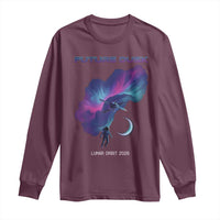 Future Dusk Lunar Orbit 2026 Long Sleeve Shirt Cosmic Nebula Astronaut n Satellite Space Exploration