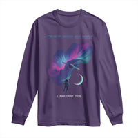 Future Dusk Lunar Orbit 2026 Long Sleeve Shirt Cosmic Nebula Astronaut n Satellite Space Exploration