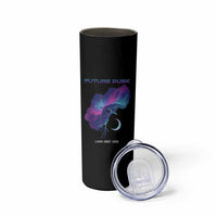 Future Dusk Lunar Orbit 2026 Skinny Tumbler Cosmic Nebula Astronaut n Satellite Space Exploration