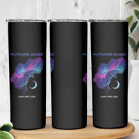 Future Dusk Lunar Orbit 2026 Skinny Tumbler Cosmic Nebula Astronaut n Satellite Space Exploration