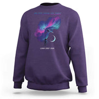 Future Dusk Lunar Orbit 2026 Sweatshirt Cosmic Nebula Astronaut n Satellite Space Exploration