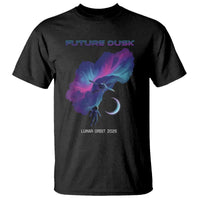 Future Dusk Lunar Orbit 2026 T Shirt Cosmic Nebula Astronaut n Satellite Space Exploration