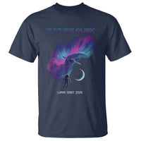 Future Dusk Lunar Orbit 2026 T Shirt Cosmic Nebula Astronaut n Satellite Space Exploration