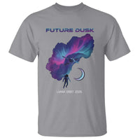 Future Dusk Lunar Orbit 2026 T Shirt Cosmic Nebula Astronaut n Satellite Space Exploration