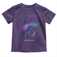 Future Dusk Lunar Orbit 2026 Toddler T Shirt Cosmic Nebula Astronaut n Satellite Space Exploration
