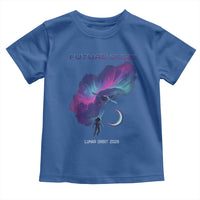 Future Dusk Lunar Orbit 2026 Toddler T Shirt Cosmic Nebula Astronaut n Satellite Space Exploration