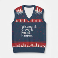 Lunar Orbit Crew 2026 Mission Names V-Neck Knit Sweater Vest Astronaut Supporters Space Exploration Enthusiasts