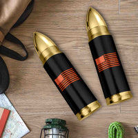 Unpaid Peaceful Protester Orange Distressed American Flag Bullet Tumbler Satirical Political Graphic