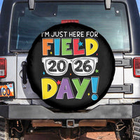 I'm Just Here for Field Day 2026 Spare Tire Cover School Colorful Sunglasses Graphic