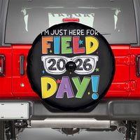 I'm Just Here for Field Day 2026 Spare Tire Cover School Colorful Sunglasses Graphic
