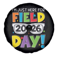 I'm Just Here for Field Day 2026 Spare Tire Cover School Colorful Sunglasses Graphic