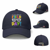 I'm Just Here for Field Day 2026 Baseball Cap School Colorful Sunglasses Graphic