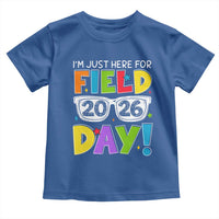 I'm Just Here for Field Day 2026 Toddler T Shirt School Colorful Sunglasses Graphic