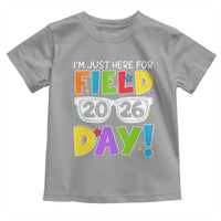 I'm Just Here for Field Day 2026 Toddler T Shirt School Colorful Sunglasses Graphic