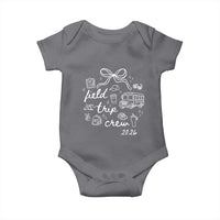 Field Trip Crew 2026 Coquette Bow Baby Onesie Hand Drawn Doodle Graphic Teacher Chaperone