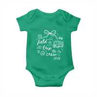 Field Trip Crew 2026 Coquette Bow Baby Onesie Hand Drawn Doodle Graphic Teacher Chaperone