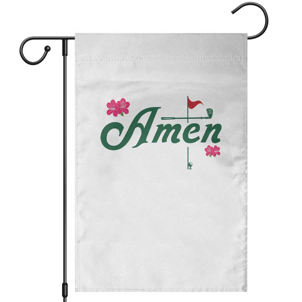 Golf Lover Amen Azalea Graphic Garden Flag Augusta Georgia Traditions Golfing Fan