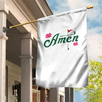 Golf Lover Amen Azalea Graphic Garden Flag Augusta Georgia Traditions Golfing Fan