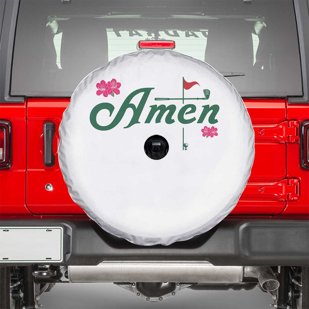Golf Lover Amen Azalea Graphic Spare Tire Cover Augusta Georgia Traditions Golfing Fan
