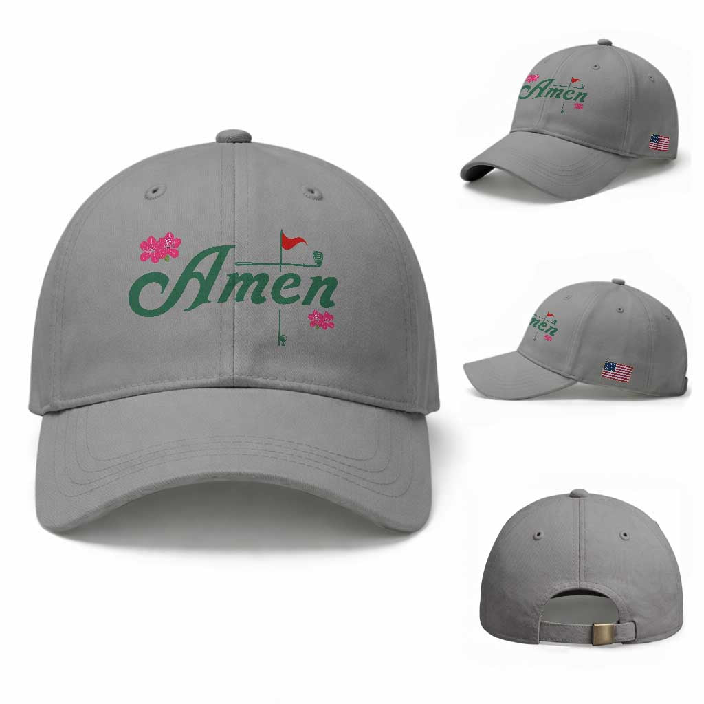 Golf Lover Amen Azalea Graphic Baseball Cap Augusta Georgia Traditions Golfing Fan TS02